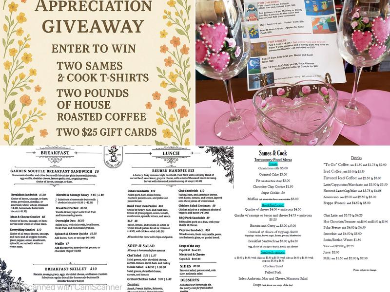 Sames & Cook Menu
