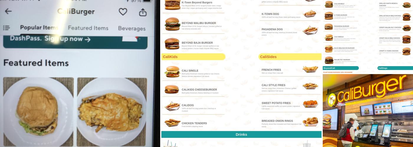 CaliBurger Menu
