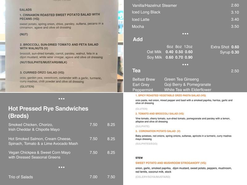 Kaffe O Menu