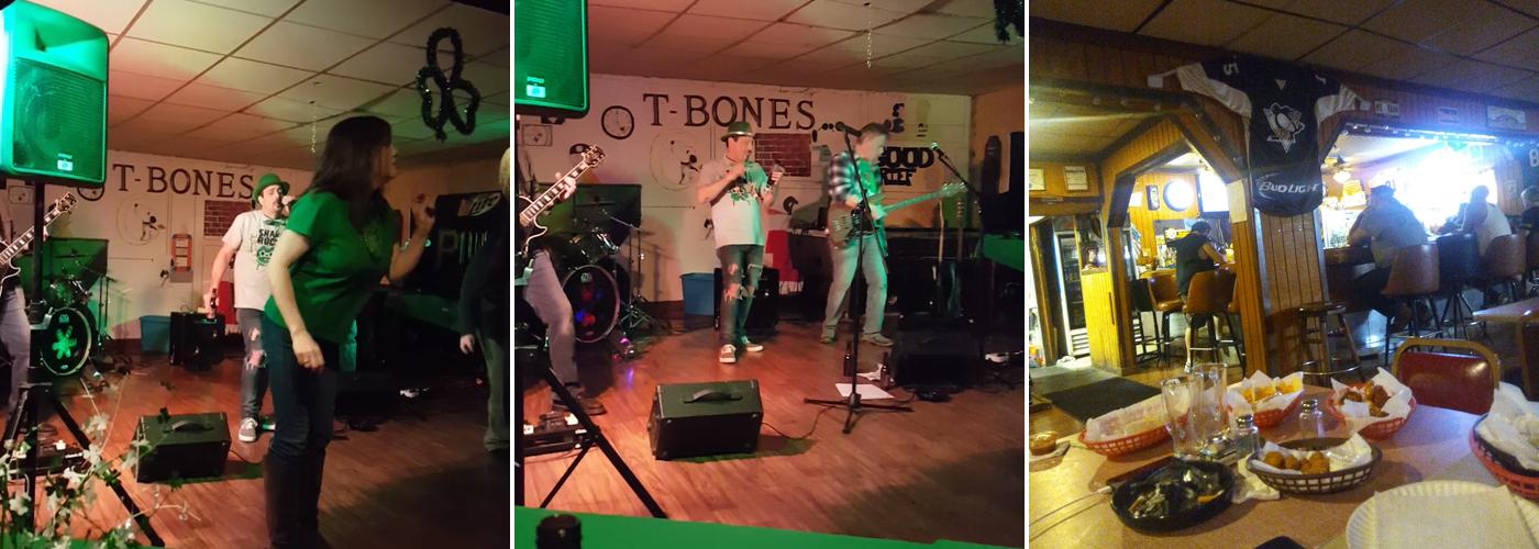 T-Bone's Paramount Cafe Menu