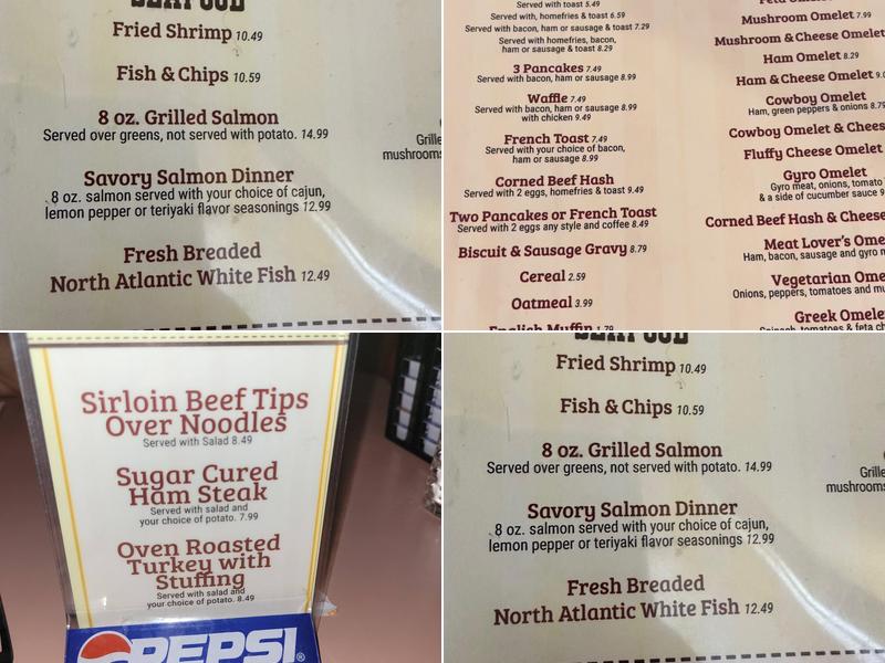 Yankee Kitchen Restaurant Menu