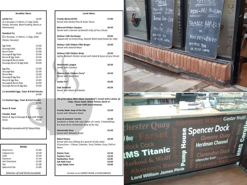 Harbour Cafe Menu