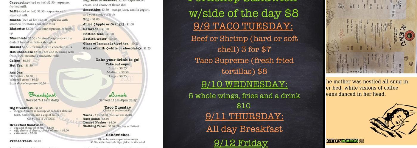 Uncommon Grounds Menu