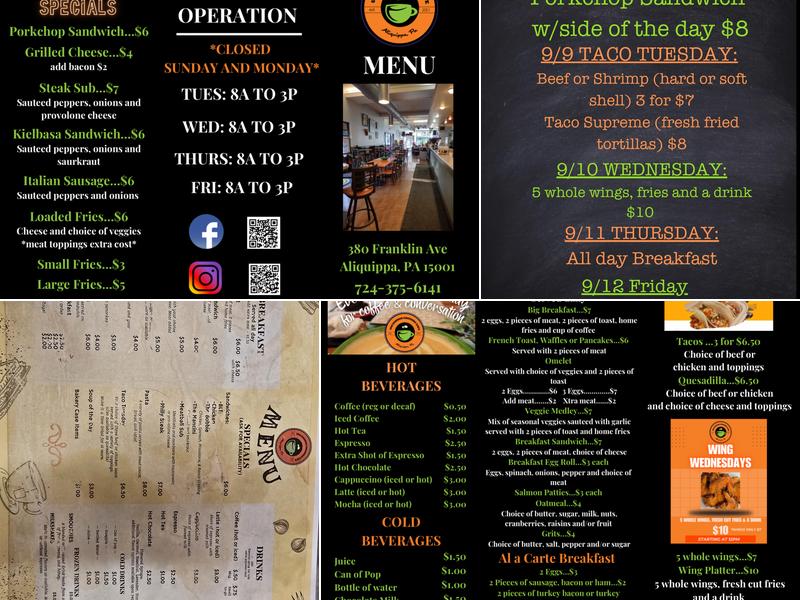 Uncommon Grounds Menu