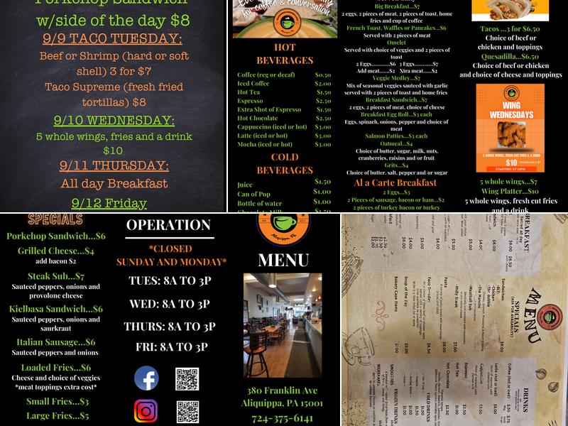 Uncommon Grounds Menu