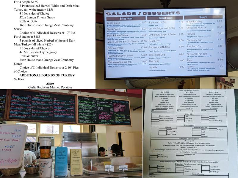 Cafe Des Amis Sewickley Menu