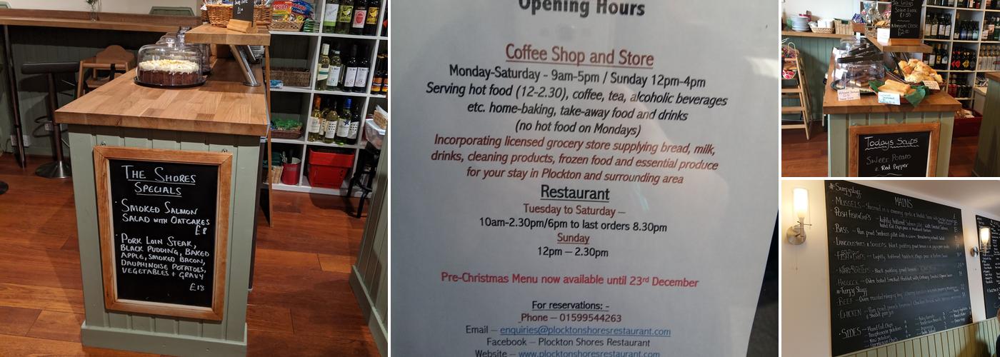 The Shores Plockton Menu