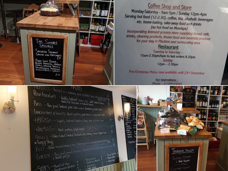 The Shores Plockton Menu