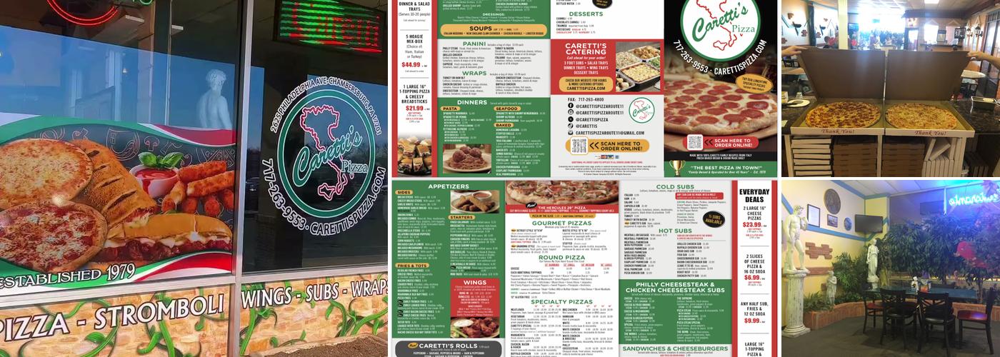 Caretti's Pizza and Ristorante Menu