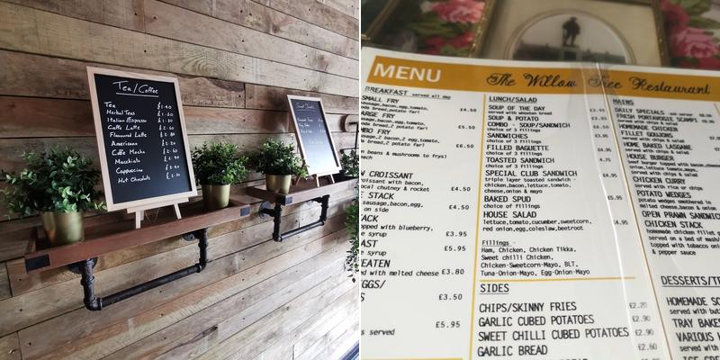 The willow tree cafe gallery Menu
