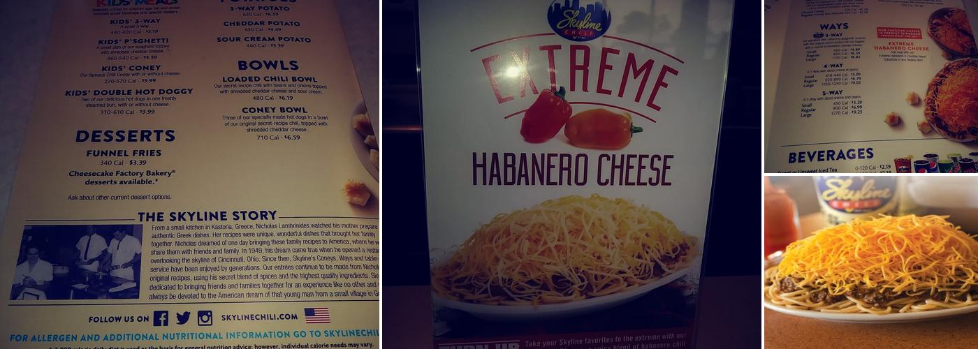 Skyline Chili Menu