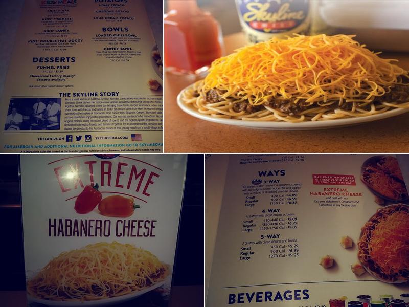 Skyline Chili Menu