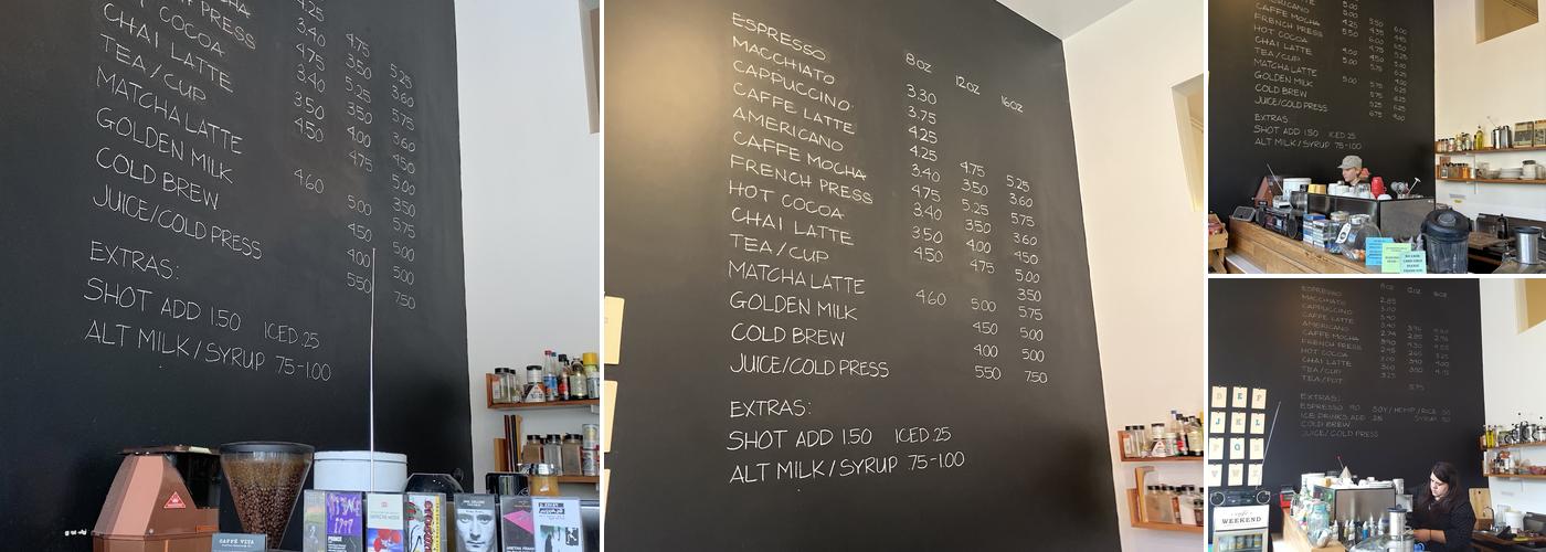 Cafe Weekend Menu