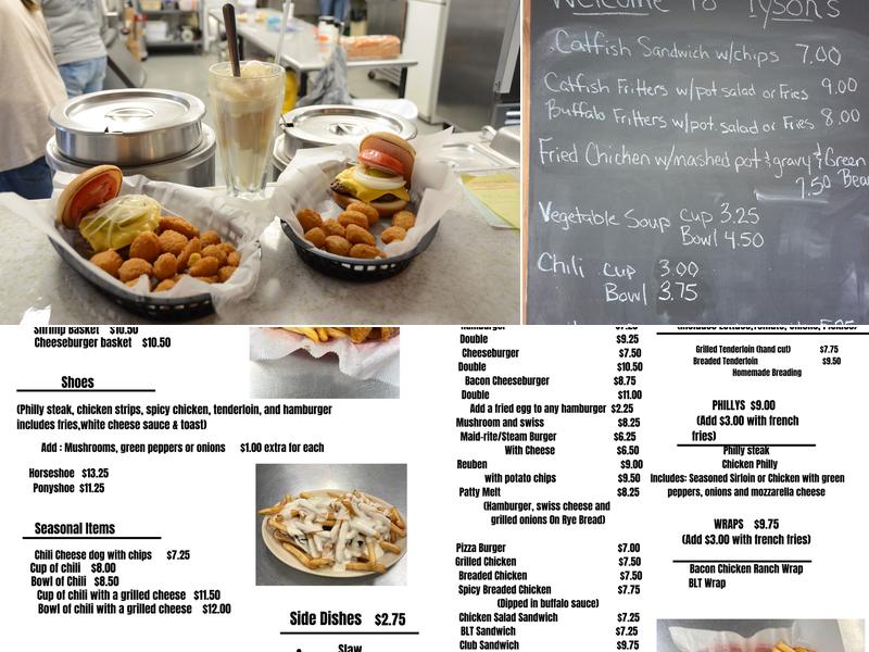 Tyson's Diner Menu