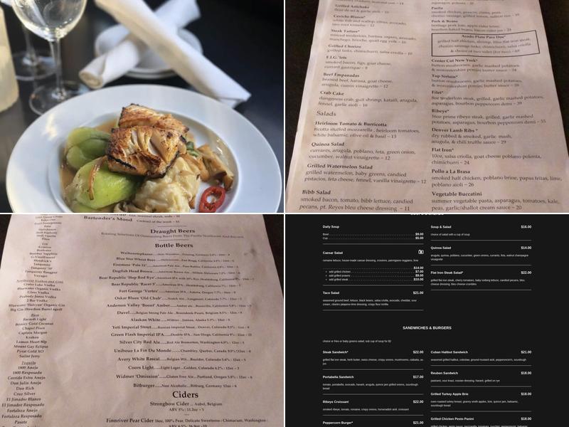 Flat Iron Grill Menu