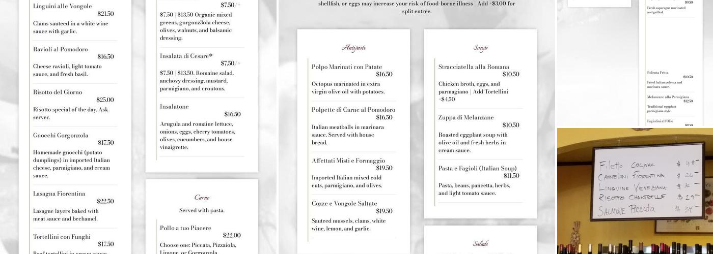 Firenze Menu