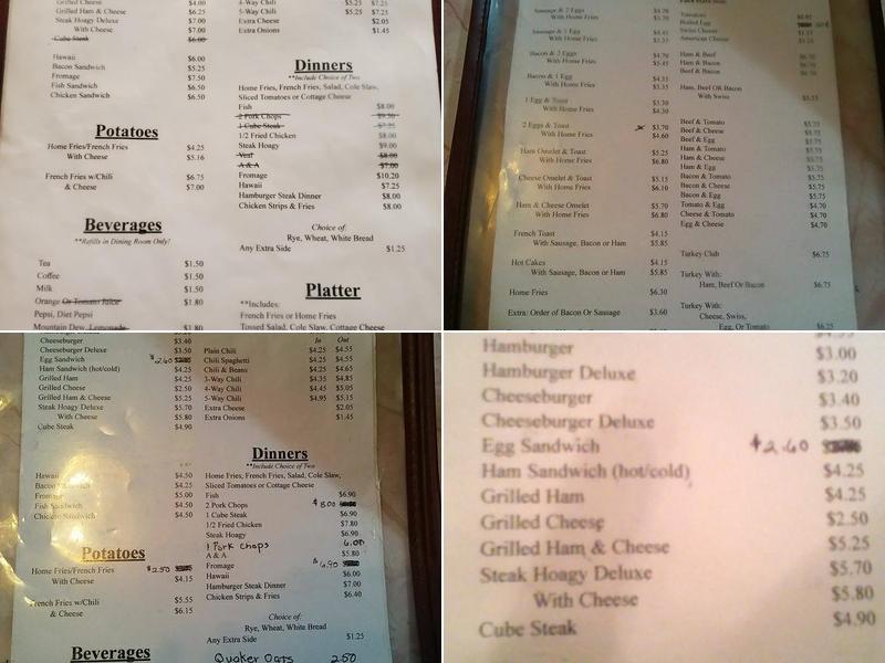 A & A Restaurant Menu