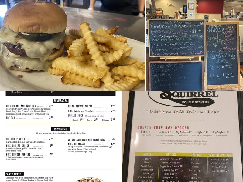 Red Squirrel Menu
