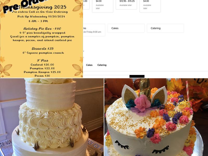 Patrick's Café & Bakery Menu