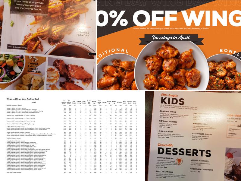 Wings and Rings Menu