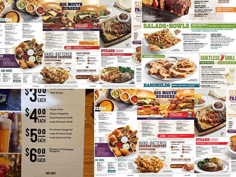 Chili's Grill & Bar Menu