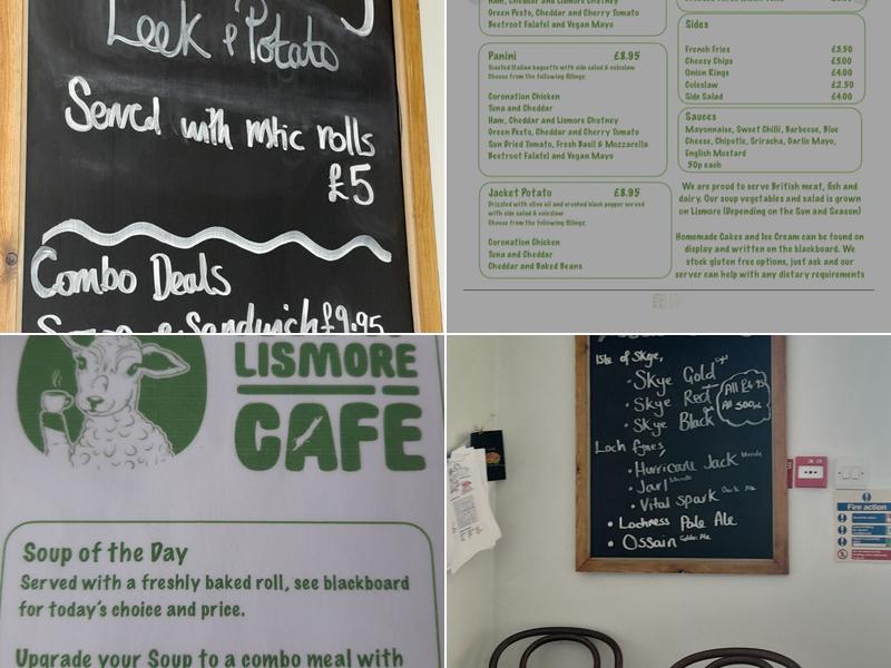 Isle of Lismore Cafe Menu