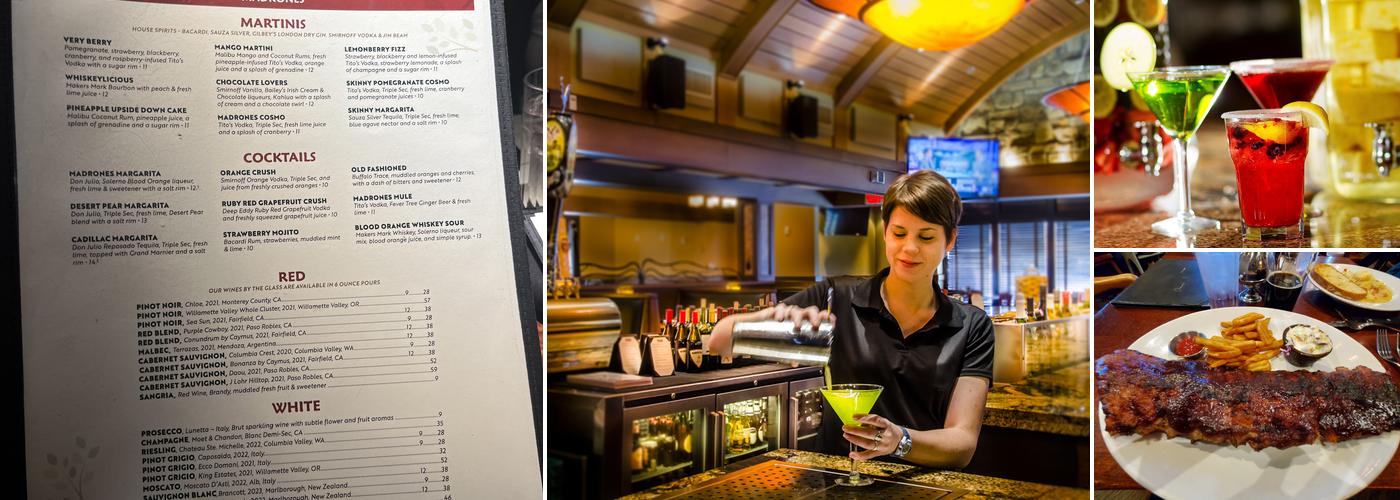 Madrones Menu