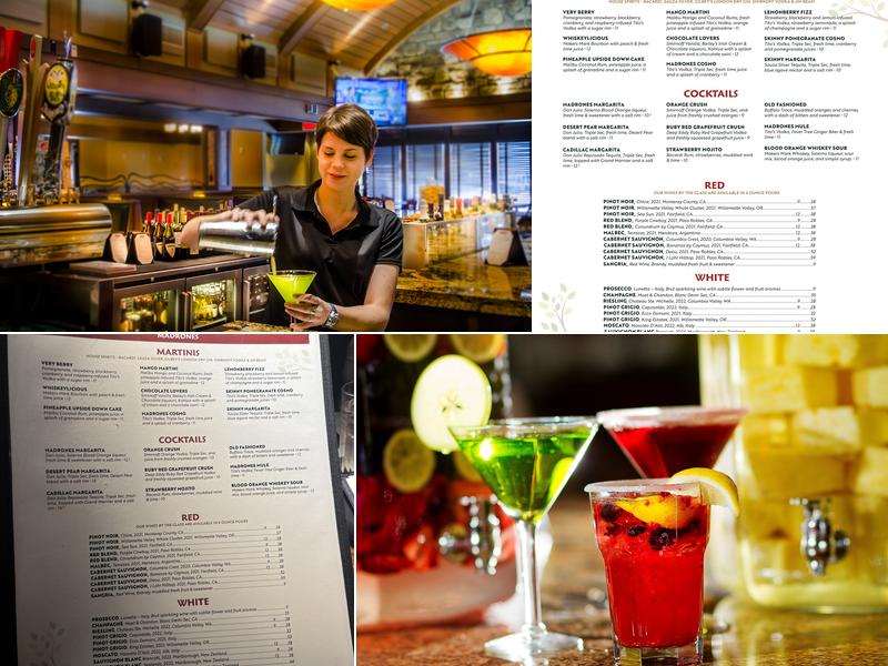 Madrones Menu