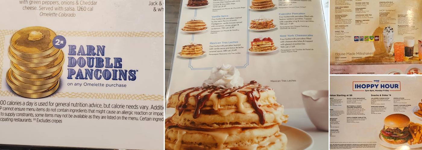 IHOP Menu