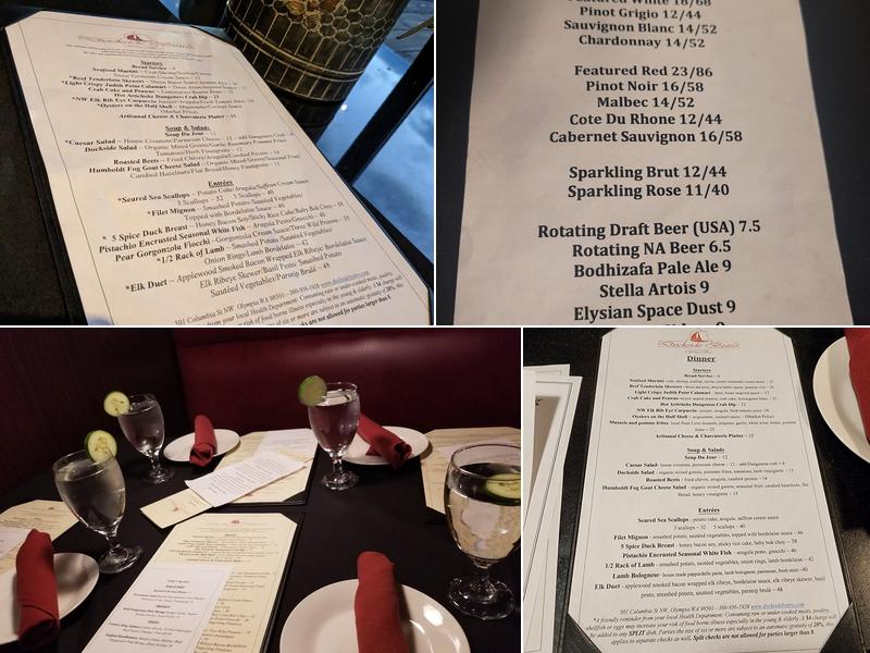 Dockside Bistro & Wine Bar Menu