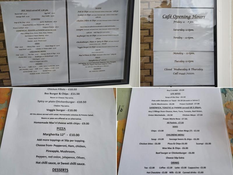 Links Café Gairloch Menu