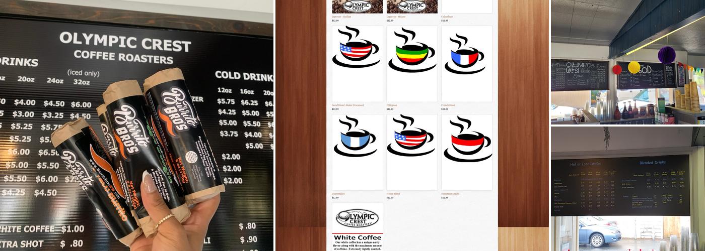 Olympic Crest Coffee Roasters Menu