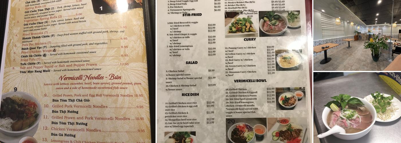 Pho Na ( Saigon Rendezvous) Menu