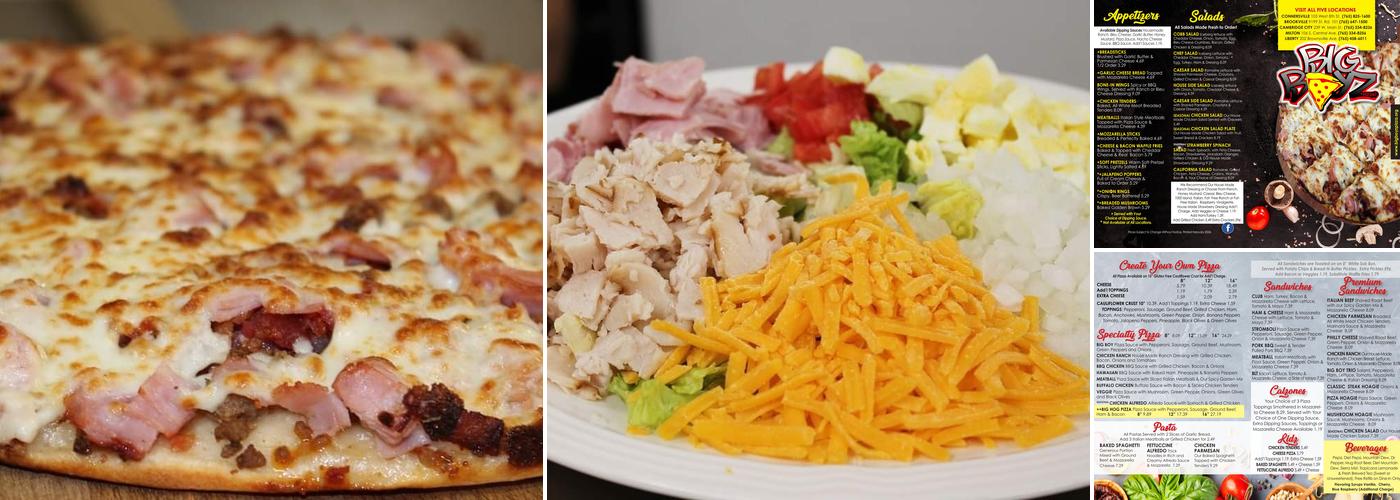Big Boyz Pizza Menu