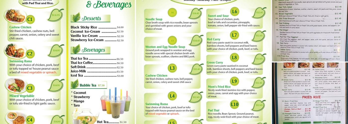 Basil Leaf Restaurant Menu