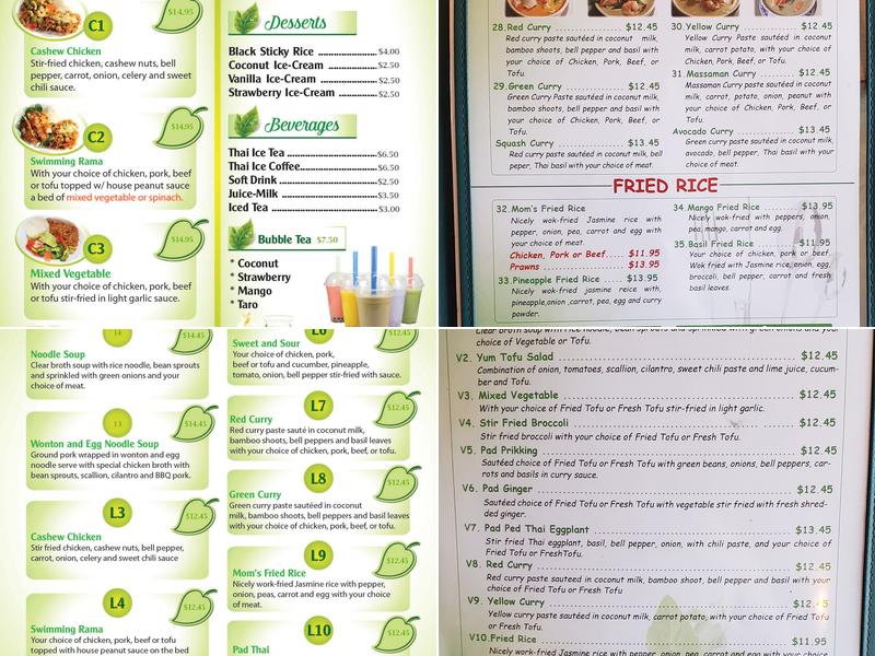 Basil Leaf Restaurant Menu