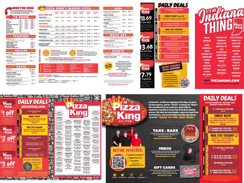 Pizza King Menu