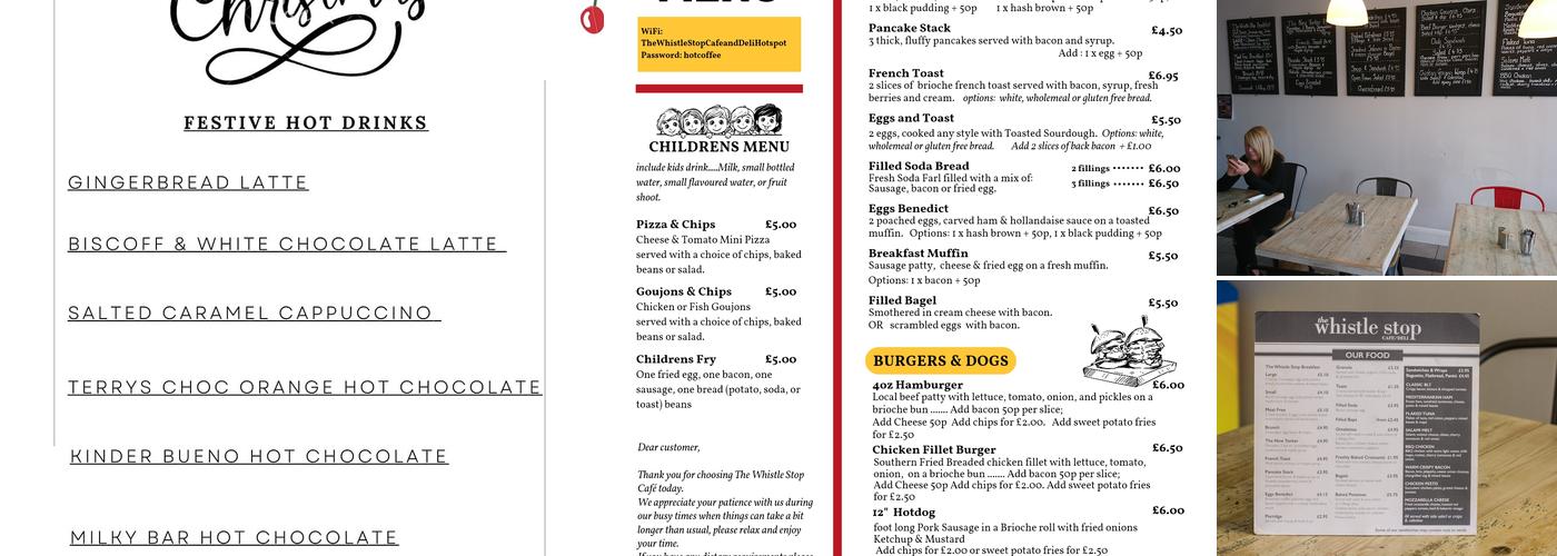 The Whistle Stop Menu