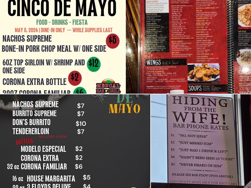 MezCal Bar & Grill Menu