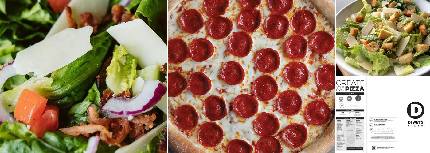 Dewey's Pizza Menu