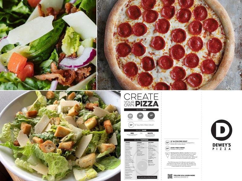Dewey's Pizza Menu