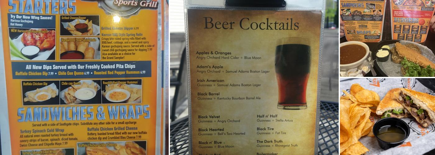 Longnecks Sports Grill Menu