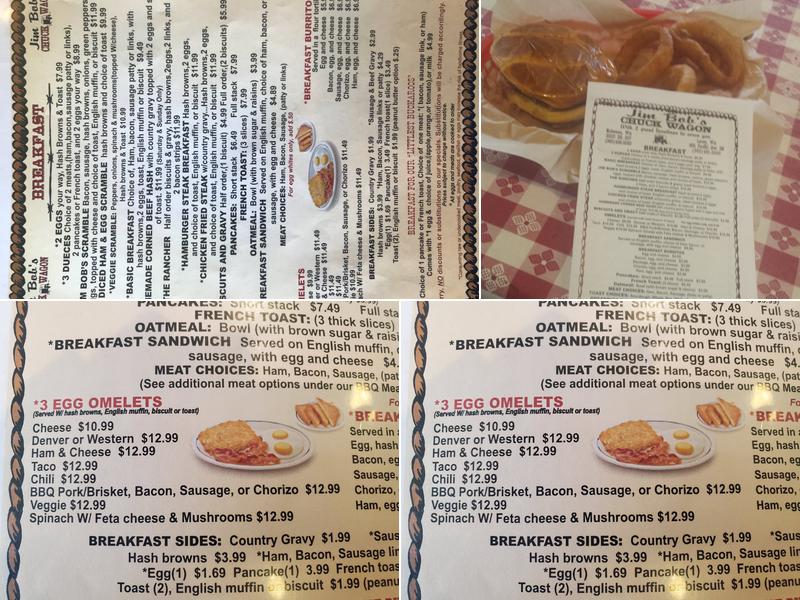 Jim Bob's Chuck Wagon Menu
