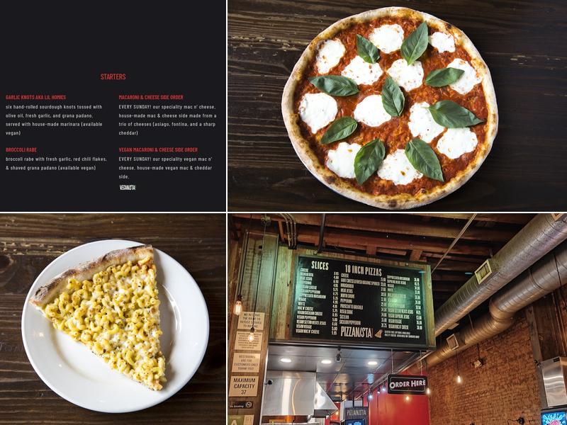 PIZZANISTA! DTLA Arts District Menu