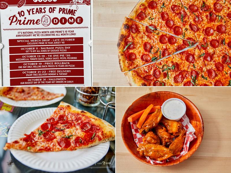 Prime Pizza Menu