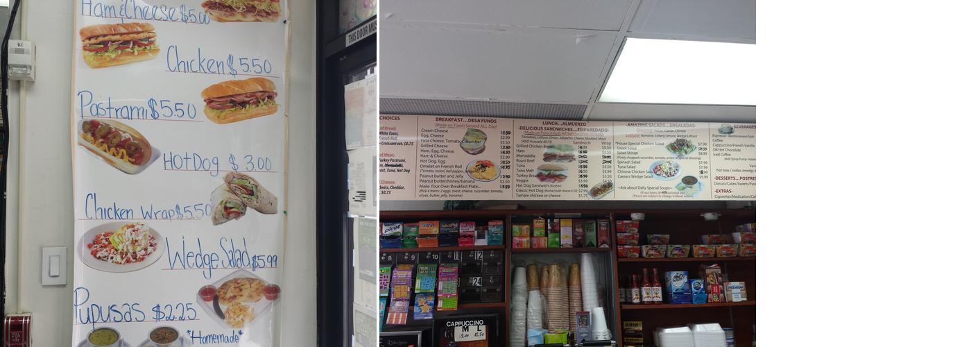 Sally's Snack Bar Menu