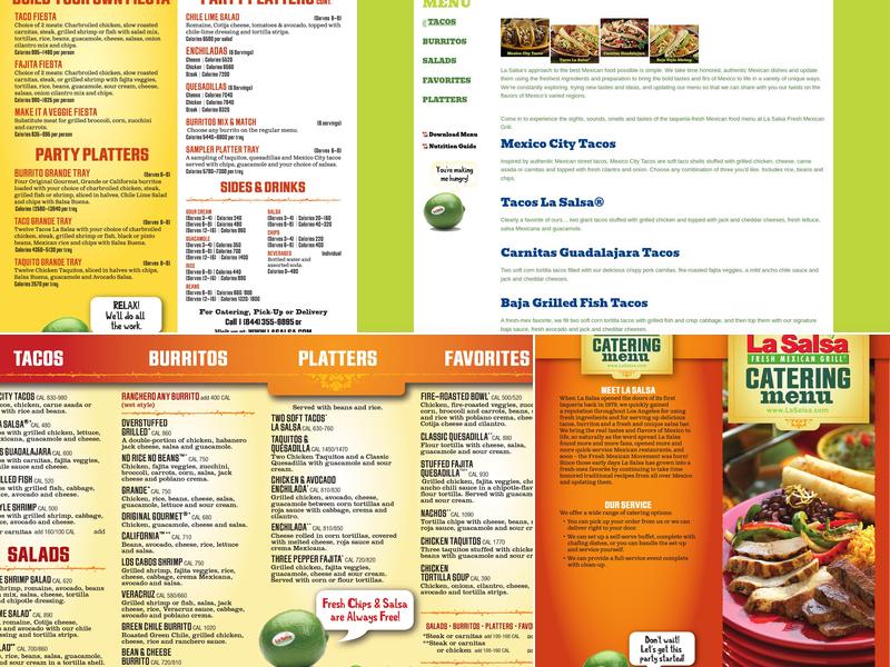 La Salsa Menu