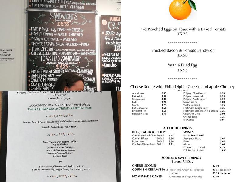 The Orangery Menu