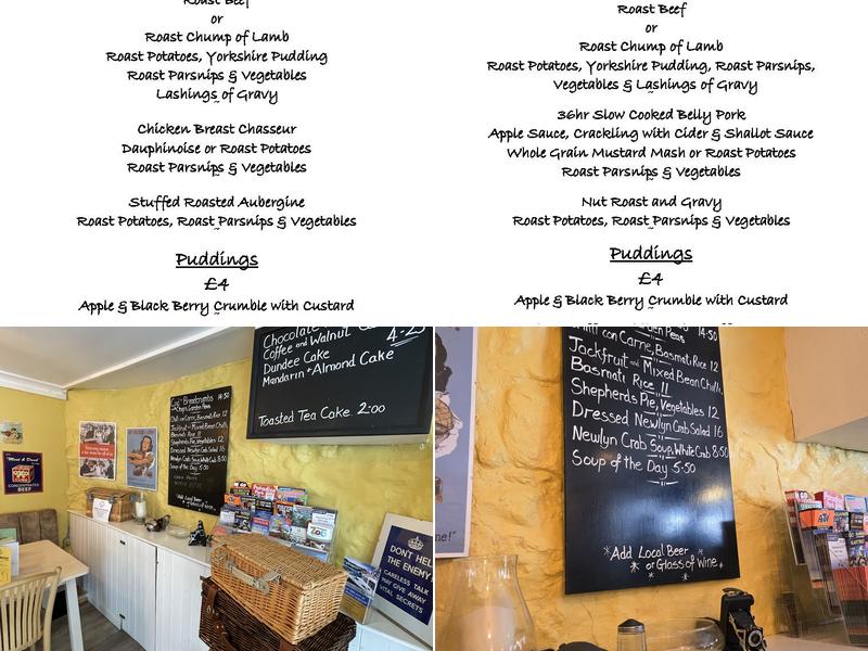 Four Teas Cafe Mousehole Menu