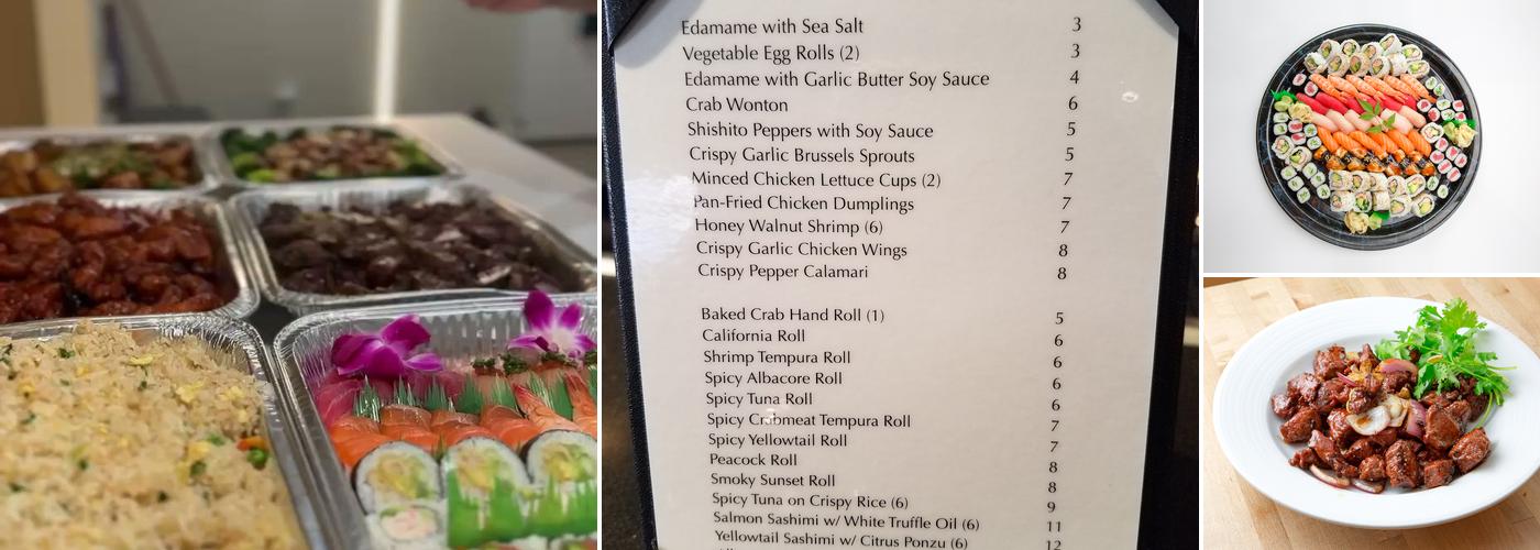 Wokcano Menu
